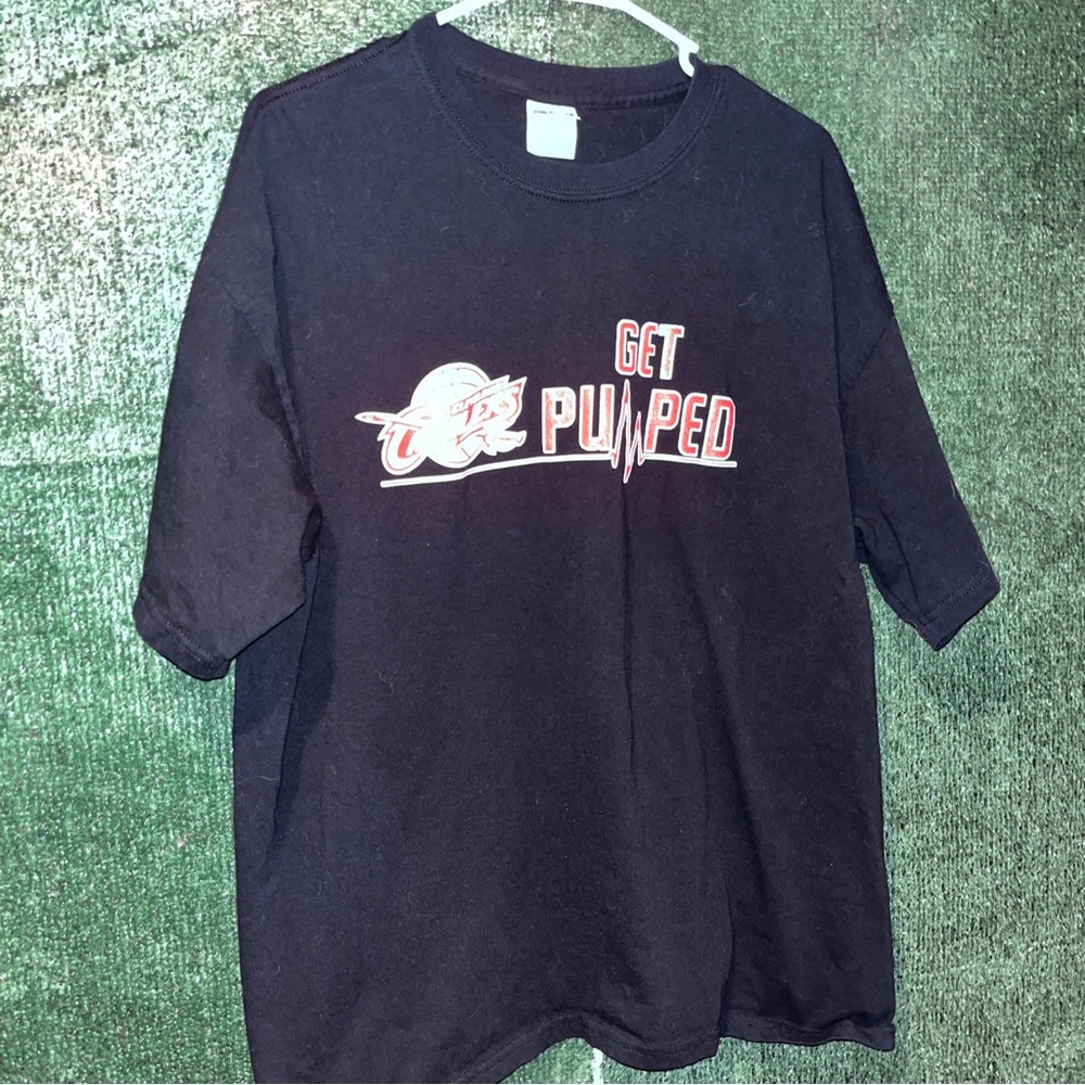 Cleveland Cavaliers CAVS Get Pumped Black Shirt XL NBA Lebron James Ohio